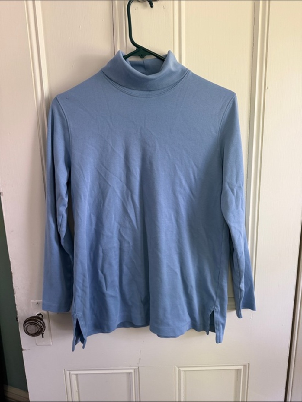 Lands' End Medium Blue Crewneck Top